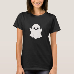 Camiseta Doce Desenho de Fantasma Kawaii para Halloween em