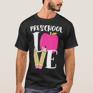Camiseta Doce Design De Amor Escolar Para Professores De Pr