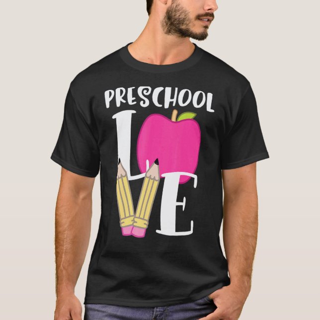 Camiseta Doce Design De Amor Escolar Para Professores De Pr (Frente)