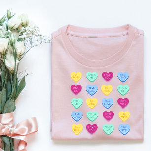 Camiseta Doce Design de coração doce