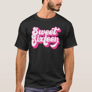 Camiseta Doce Dezesseis Meninas De 16 Anos Mulheres Rosa 16
