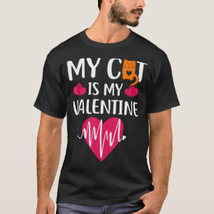 Camiseta Doce Dia Dos Namorados Meu Gato É Meu Namorado