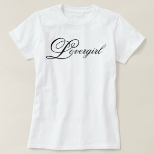 Camiseta Doce e bonita caligrafia de Lovergirl
