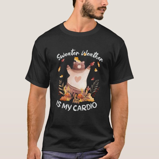 Camiseta Doce É Meu Cardio Cozy Season Happy Fal (Frente)