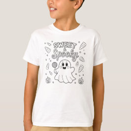 Camiseta Doce e Spooky Halloween Ghost