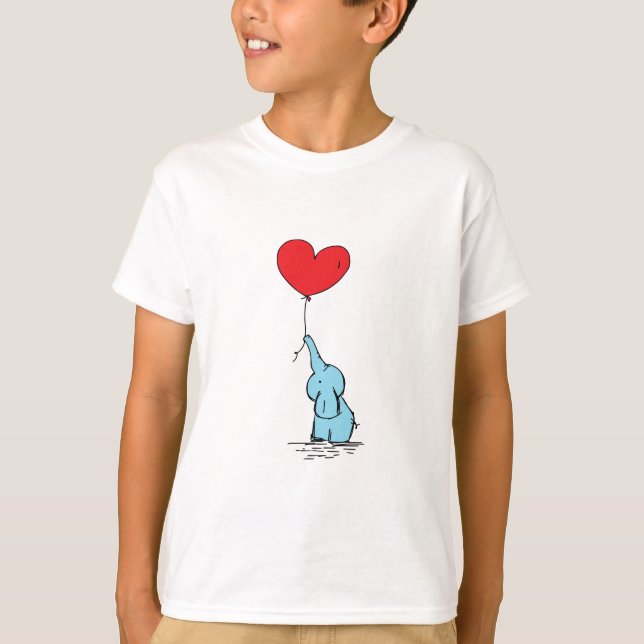Camiseta Doce Elefante Adorável Tee (Frente)