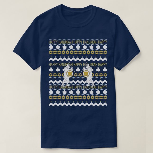 Camiseta "Doce Feio" de Chanukah/Hanukkah (Frente do Design)