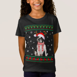 Camiseta Doce Feio Natal Boston Terrier Dog Papais noeis Re