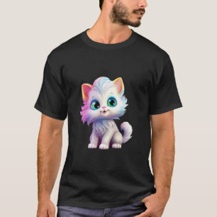 Camiseta Doce Gatinho Fofinho Pelo Colorido Olhos Grandes G