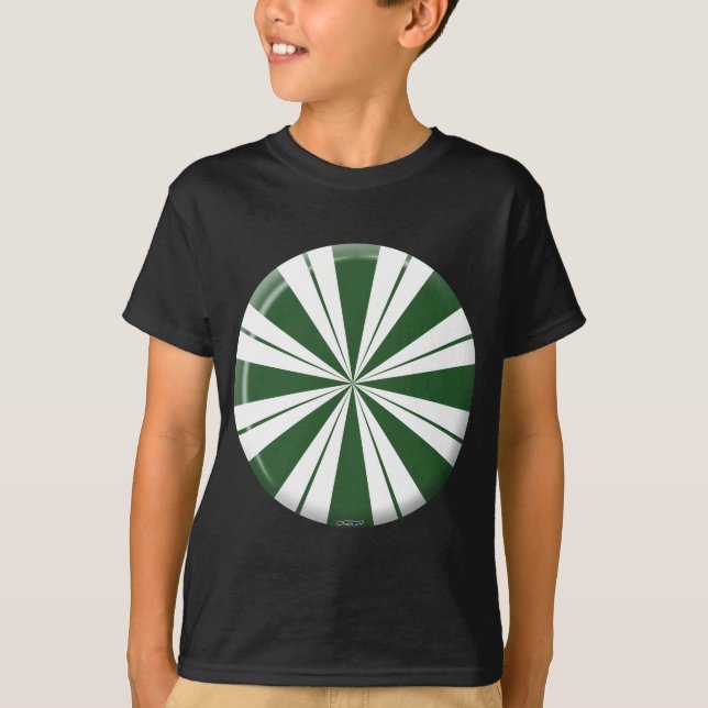 Camiseta Doce Listrado de Hortelã (Frente)
