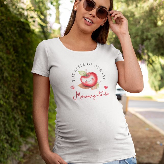 Camiseta Doce Maçã Do Nosso Chá de fraldas De Mamãe A Ser (Criador carregado)