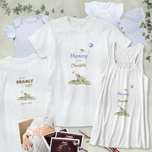Camiseta Doce Mamãe para Ser Urso Mal Mal Espera Balão Azul