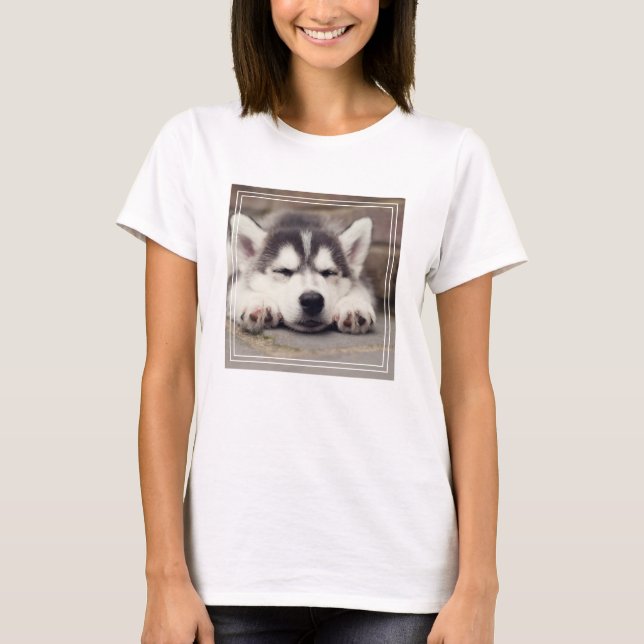 Camiseta Doce Mamão Siberiano Dormindo (Frente)