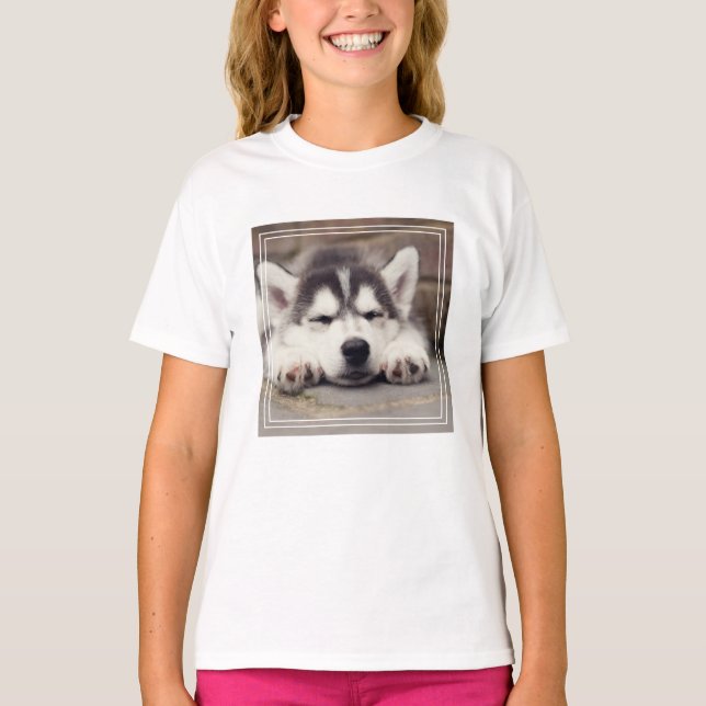 Camiseta Doce Mamão Siberiano Dormindo (Frente)