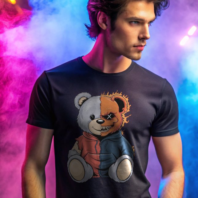 Camiseta Doce, Mas Assustador, Dupla Faca, Dia das Bruxas (Criador carregado)