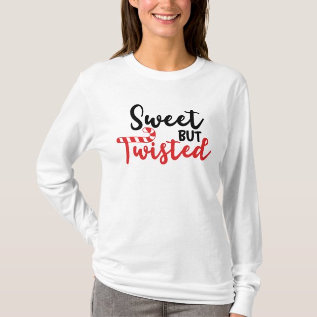 Camiseta Doce, Mas Doce, Cané Engraçado Natal (Frente)