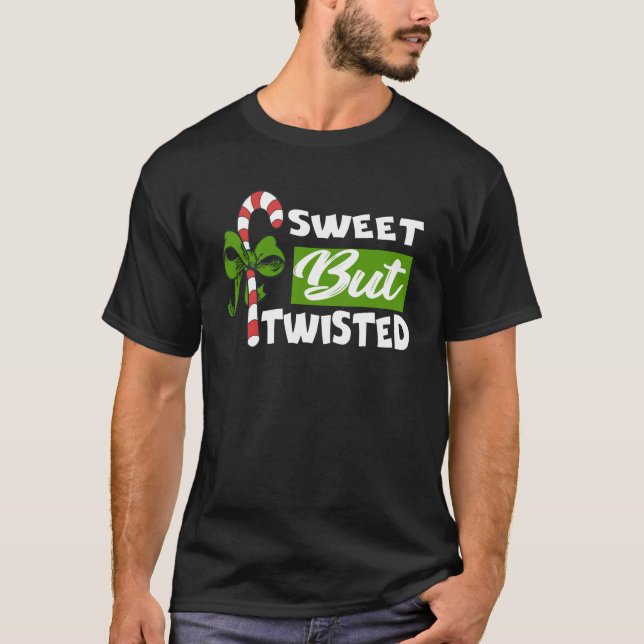 Camiseta Doce, Mas Doce Xmas Torcido Canes Tee Christmas H (Frente)