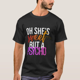 Camiseta Doce Mas Psicótica - Estética Sarcástica Moderna T