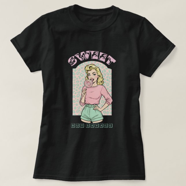 Camiseta Doce mas selvagem (Frente do Design)
