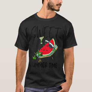 Camiseta Doce Melancia de Verão As Mulheres Amam Fruta Me
