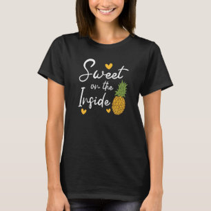 Camiseta Doce Na Comida De Fruta Tropical De Abacaxi Dentro