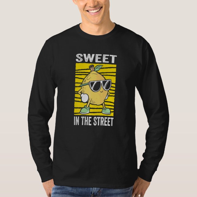 Camiseta Doce Na Rua Para Um Chefe De Quiosque De Limonada  (Frente)