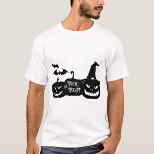 Camiseta Doce ou Travessura - Halloween - Sacola de doces d