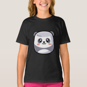 Camiseta Doce Panda Kawaii Marshmallow Sorriso Pastel Carto