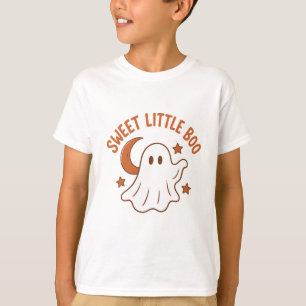 Camiseta Doce Pequeno Boo Bebê Fantasma Bonito Halloween Cr