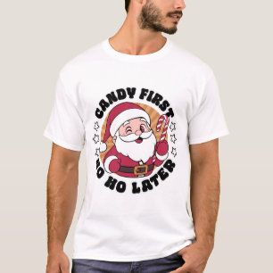 Camiseta Doce Primeiro Ho Ho Depois Papai Noel Natal Divert