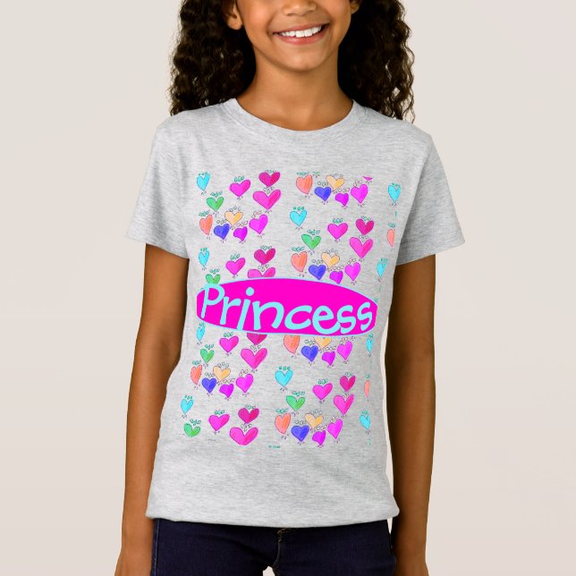 Camiseta Doce Princesa Heart T-shirt (Frente)