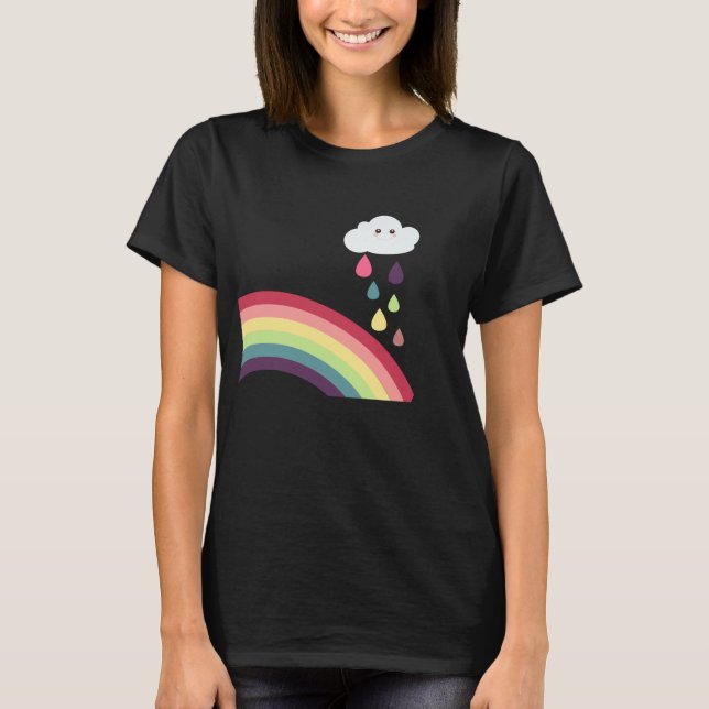 Camiseta Doce Rainbow & Cloud Maternity T-Shirt (Frente)