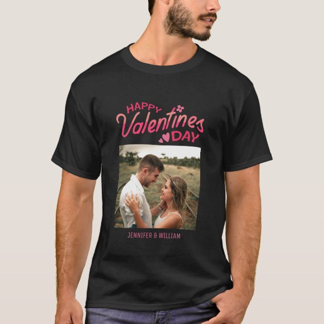 Camiseta Doce Romance Rosa Foto Dia dos Namorados (Frente)