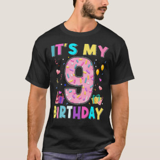 Camiseta Doce Rosquinha É meu 9º aniversário de 9 anos