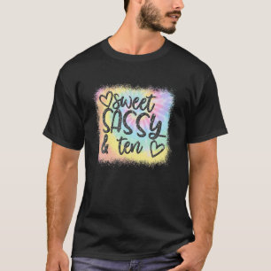 Camiseta Doce Sangrento E 10 Garotas Corantes De Aniversár
