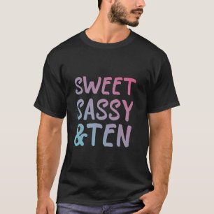 Camiseta Doce Sassy Dez, 10º aniversário Festas de Música R