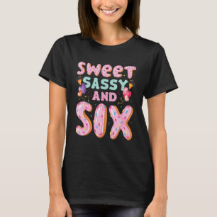 Camiseta Doce Sassy E Awesom De Príncipes Cruzados De Seis