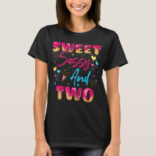 Camiseta Doce Sassy E Dois segundos aniversários De Noz 2 A