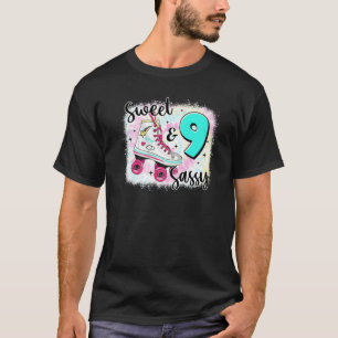 Camiseta Doce Sassy E Nove Aniversário Para Raparigas Skate