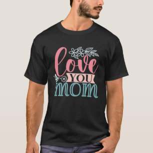 Camiseta Doce Simples Eu Amo A Mãe