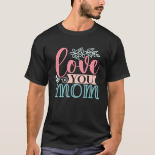 Camiseta Doce Simples Eu Amo Mamãe
