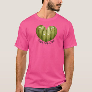 Camiseta Doce Summertime Melancia Heart Fruta Summer Ve