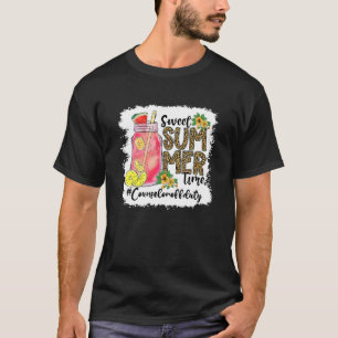 Camiseta Doce Tempo De Verão Último Dia Da Orientador Escol