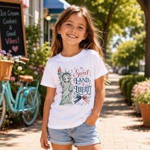 Camiseta Doce Terra da Liberdade 4 de Julho