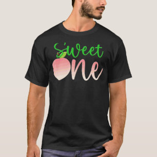 Camiseta Doce Um Pêssego - Fruta de Verão de 1 ano