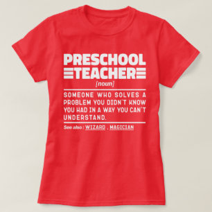 Camiseta Docente pré-escolar educador novo