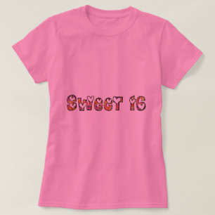 Camiseta Doces 16 Engraçados Doces Doces Típica