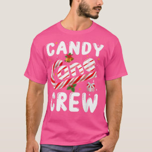 Camiseta Doces Cane CrewDoces de Natal para Crianças Mulher