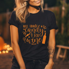 Camiseta Doces comerciais para Dia de as Bruxas engraçado d