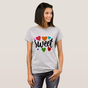 Camiseta doces corações